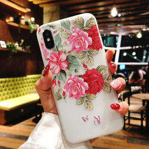 NEW iPhone SE/X/XS/Max/XR/7/8+ Floral Soft case